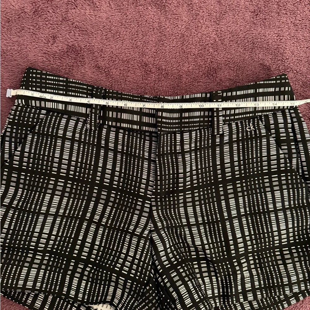 Calvin Klein Black and White Plaid Shorts - Picture 6 of 6